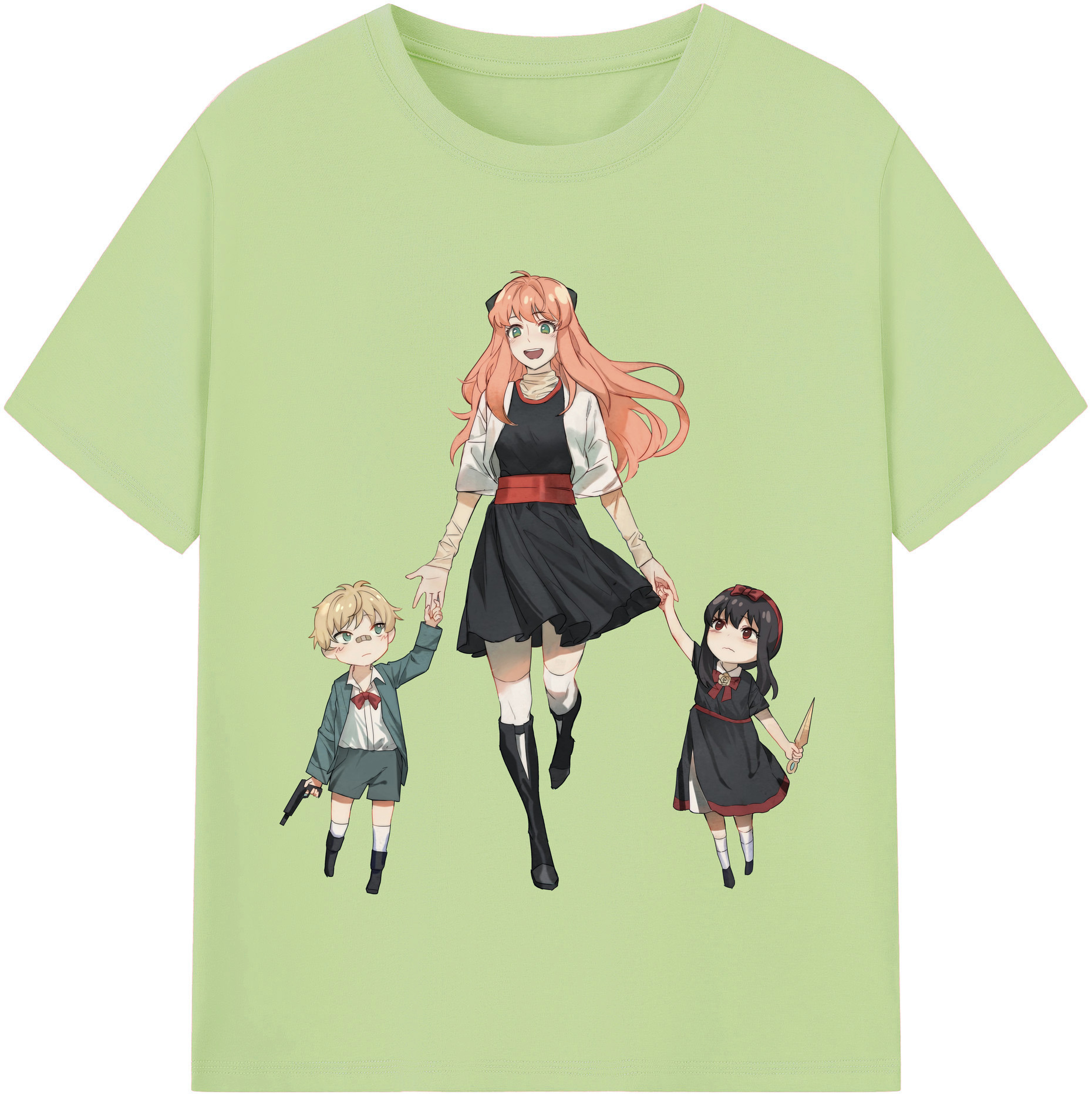 （画像用） SPY×FAMILY间谍家家酒 綿100％半袖Tシャツ（フロントプリント）